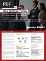 Brochure - Teoría Económica y Finanzas Julio 2022