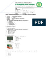 Contoh Soal UAS INGGRIS 