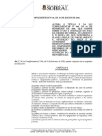 Lei Uso e Ocupação Do Solo Da Cidade de Sobral Ceará 2018