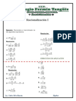 Ejercicios de Racionalizacion I