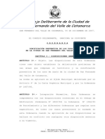 Zonificación Preventiva de Los Usos Del Suelo en La Ciudad de San Fernando Del Valle de Catamarca