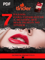 EBOOK 7 PASSOS PARA CONQUISTAR A MULHER QUE MAIS DESEJA NO TINDER Link