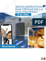 Secuencia Didáctica. "Comidas Típicas" - 9 de Julio. Nivel Inicial