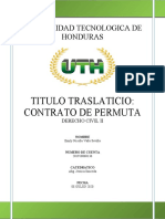 Titulo Traslaticio de Permuta