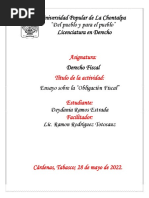 Ensayo Sobre La Obligación Fiscal