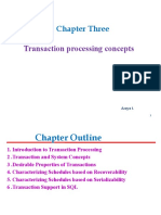 Chapter Three: Transaction Processing Concepts