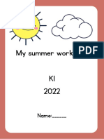 My Summer Workbook K1 2022