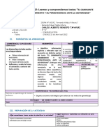 COM - Lectura EL CAMINANTE HAMBRIENTO Y SU PERSEVERANCIA ANTE LA ADVERSIDAD