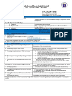 Daily Lesson Plan in English Grade 8 (Quarter 3-Module 4) (Continuation)