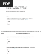 DIRECCION DE EQUIPOS DE ALTO RENDIMIENTO PARCIAL 2 IMET 9 Examen