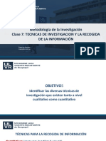 Clase 7tecnicas de Investigacion