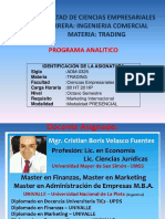 Trading Programa Analitico