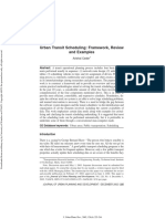 Urban Transit Scheduling: Framework, Review and Examples: Abstract