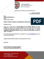 Carta Solicitud Cambio Titular EDESUR