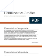 Hermenêutica Jurídica