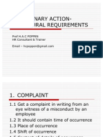 Disciplinary Action-Procedural Requirements