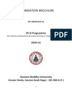 PHD Brochure 2010