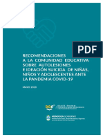 Recomendaciones Salud Mental - Dge