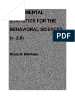 Fundamental Statistics For The Behavioral Sciences v2.0