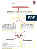 El Derecho Objetivo Y Sus Rama: DERECHO: Conjunto de Principios y Normas, Generalmente Inspirados en