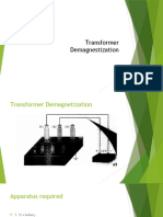 Transformer Demagnestization