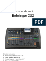 Mezclador de Audio: Behringer X32