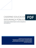 Caderno Educacional de Segurança Pública - Linguagem Formação e Estruturação de Documentos