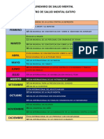 Calendario de Salud Mental