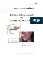 Mi Cuaderno de Trabajo FONEMA - R - FUERTE