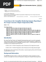 Corrections To The Caterpillar Monitoring System's Reporting of The Torque Converter Output Temperature (7490)