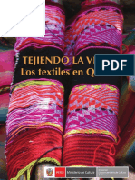 TEJIENDO LA VIDA Textiles en Qero 2018