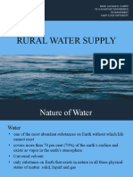 Rural Water Supply: Engr. Jan Mae N. Cariño Ce 424 Sanitary Engineering Ce Department Saint Louis University