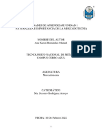 Actividades de Aprendizaje de Mercadotecnia Unidad 1