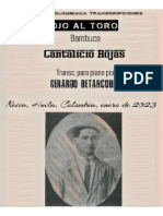 Ojo Al Toro. Bambuco. Cantalicio Rojas. Transc. para Piano Gerardo Betancourt.