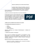 Prevención de Riesgos Laborales en Cocinas Industriales