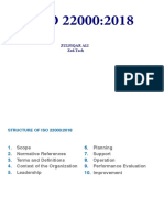 ISO220000 - 2018 Gap Analysis Checklist