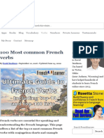 100 Most Common French Verbs - FrenchLearner