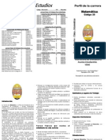 Plan de Estudios de Matemática UNAH