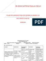 Plan de Asignatura de Quimica 10