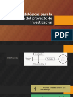 8.1. - Bases Metodológicas para La Realización Del Proyecto de