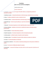 Vocabulary: Chapter 12: Arson and Fire Investigation: Define The Following Words As They Pertain To Forensic Science