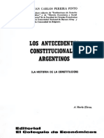 Los Antecedentes Constitucionales Argentinos