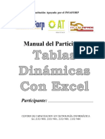 Manual de Tablas Dinámicas Con Excel V 2016 PNFC