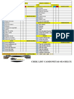 Chek List Camionetas