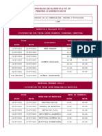 Calendario de Matrícula 2022-II