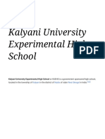 Kalyani University Experimental High School - Wikipedia