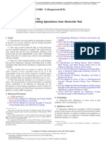 Preparing and Testing Specimens From Shotcrete Test Panels: Standard Practice For