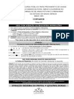 Fundep Gestao de Concursos 2019 Cau MG Contador Prova