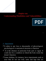 Chapter One Understanding Disabilities and Vulnerabilities