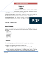 Process Framework: Module-4 Syllabus